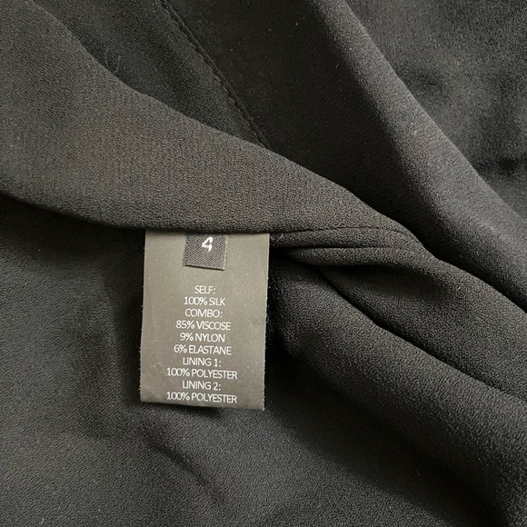 Yigal Azrouel  Intertwined Vines Embroidered Crepe silk Black long formal dress - Picture 8 of 17